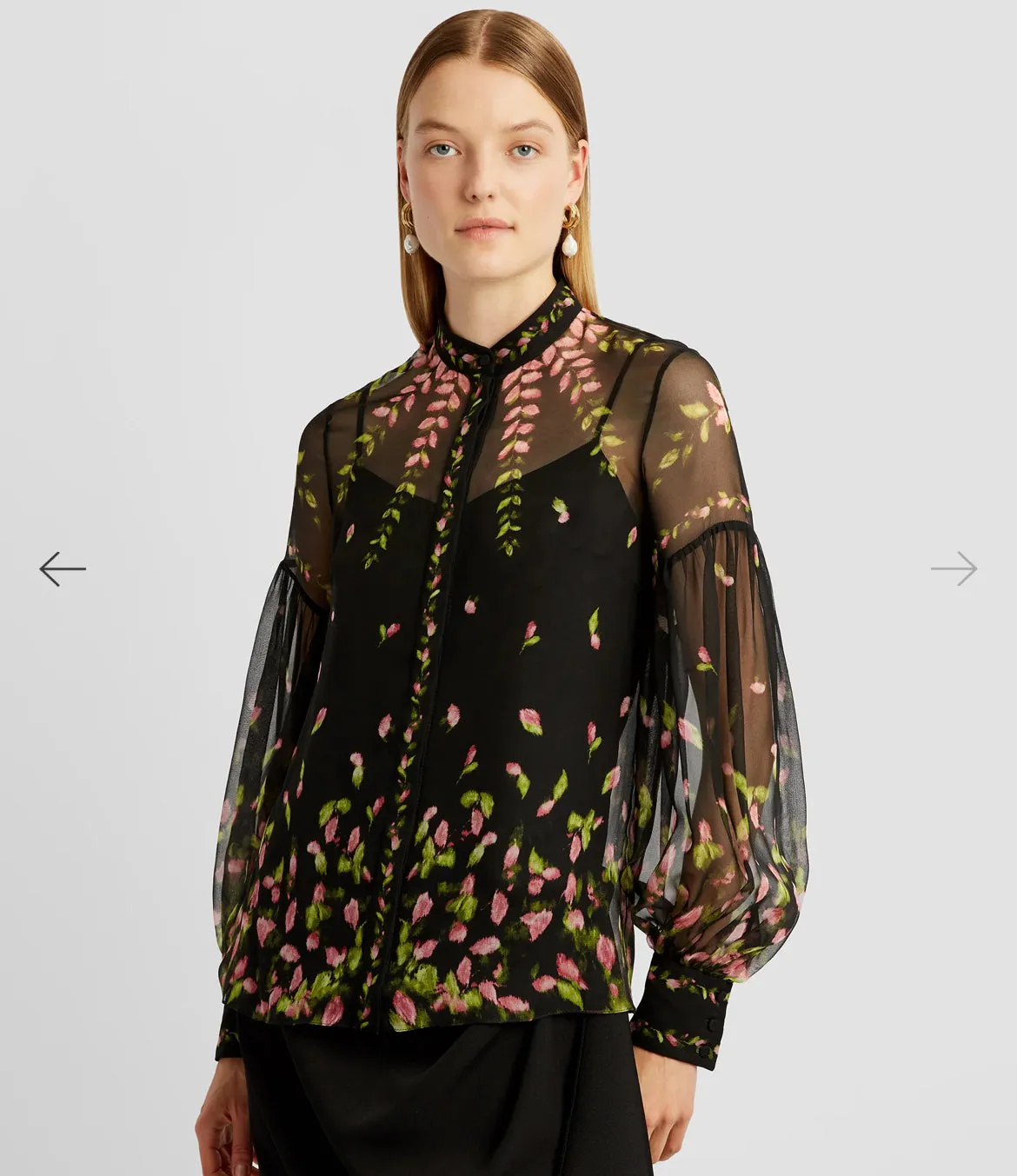 Lucia Silk Voile Blouse
