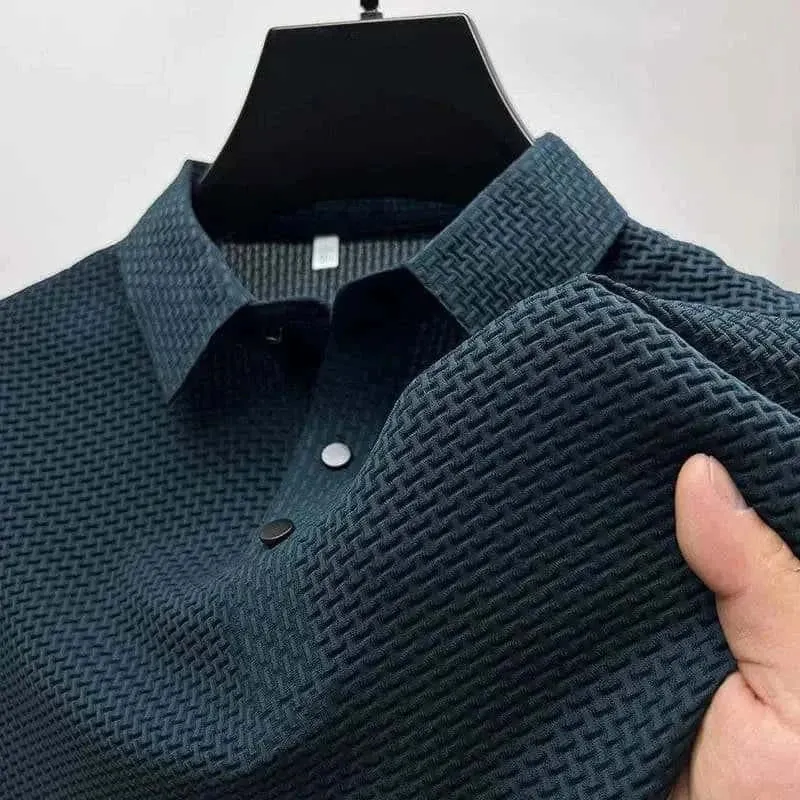 Men's Ice Silk Mesh Polo Shirt