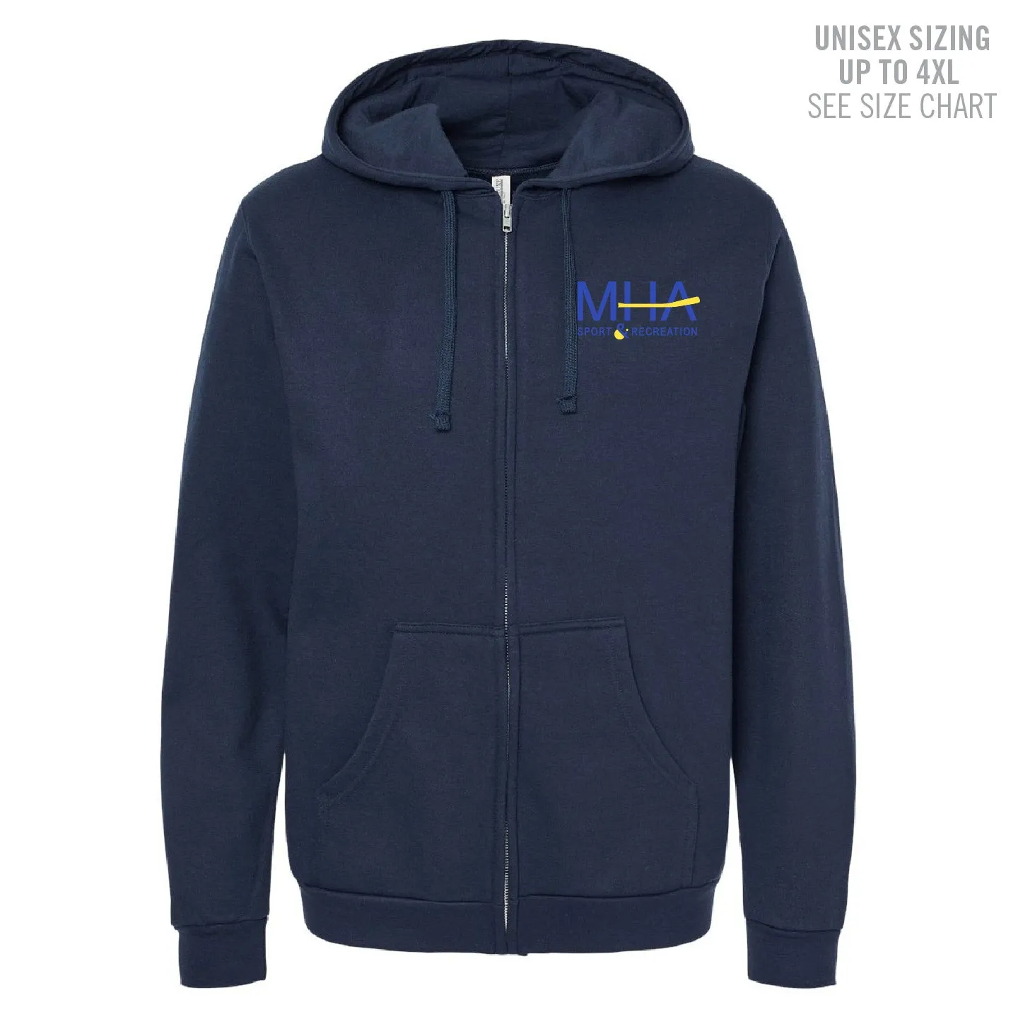 MHASR Logo Unisex Zip Hoodie (MHASRT003/4-3331)