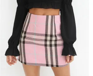 Plaid Mini Skirt