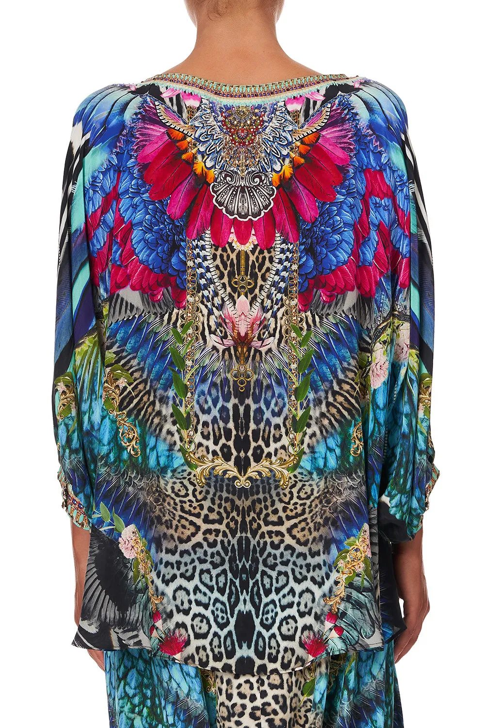 RAGLAN SLEEVE BLOUSE WITH CUFF CAFE NAIROBI