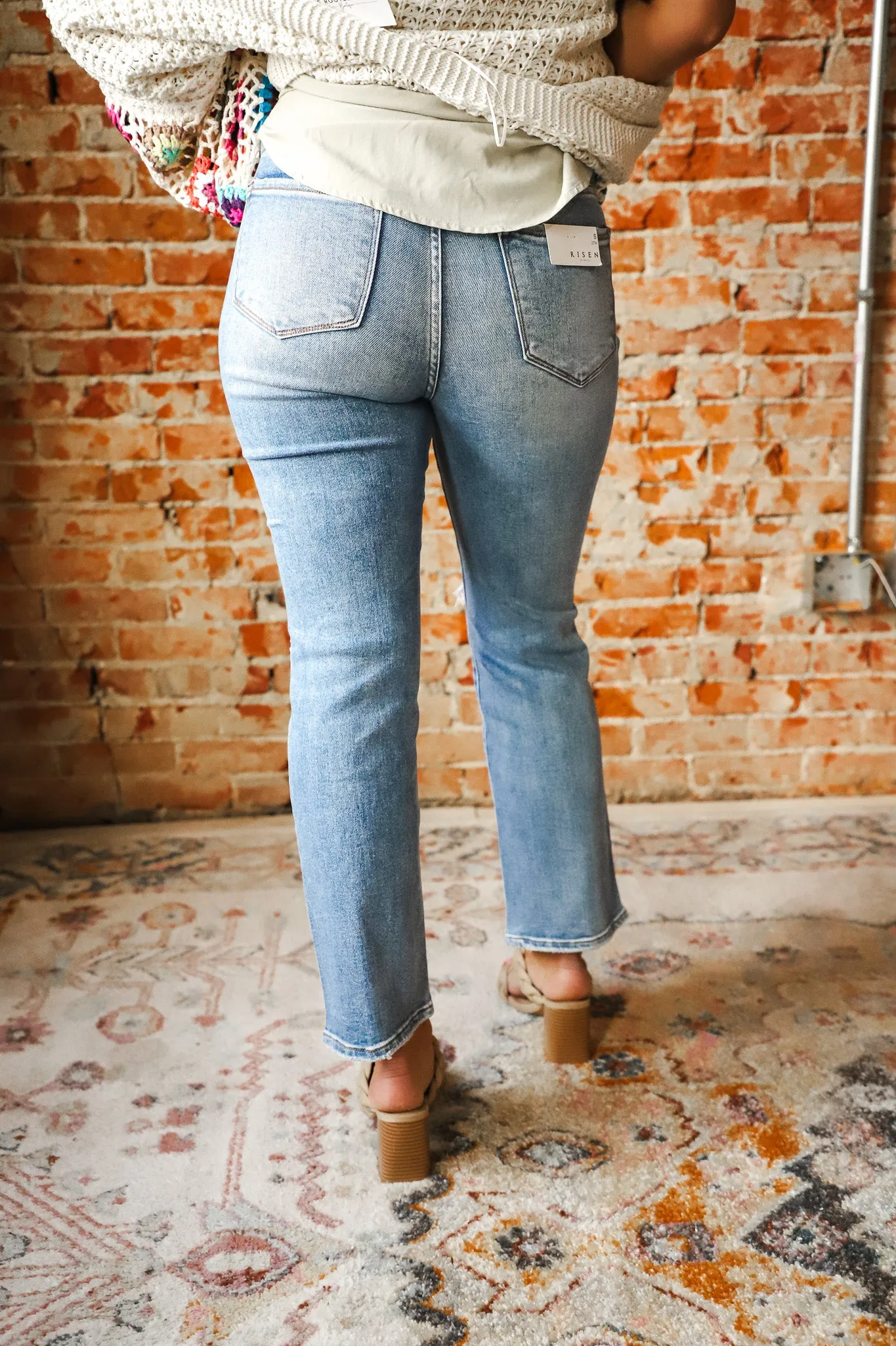Risen Ella Slim Straight Ankle Jean