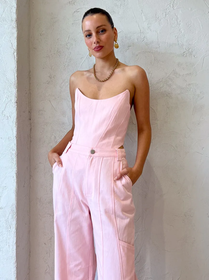 Suboo Sully Oversized Pants in Light Pink
