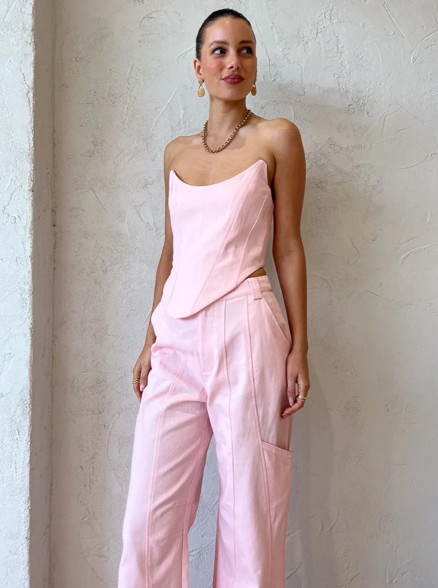 Suboo Sully Oversized Pants in Light Pink
