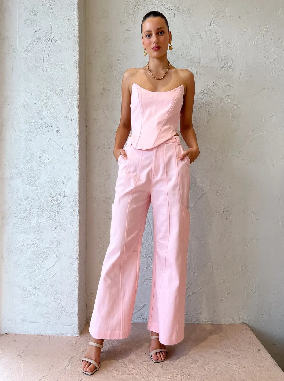 Suboo Sully Oversized Pants in Light Pink