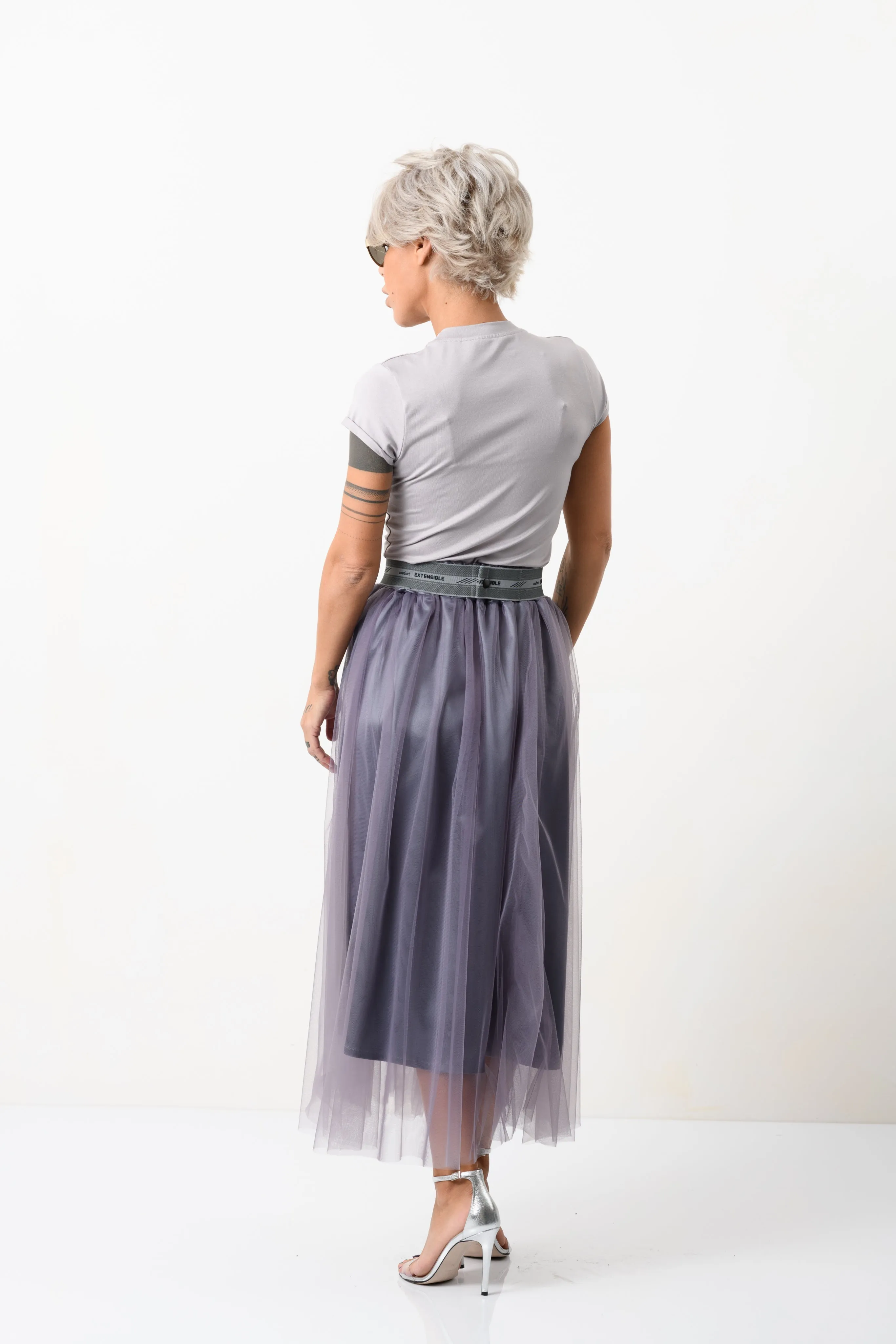 Tulle Skirt   Lilac Top Outfit Set