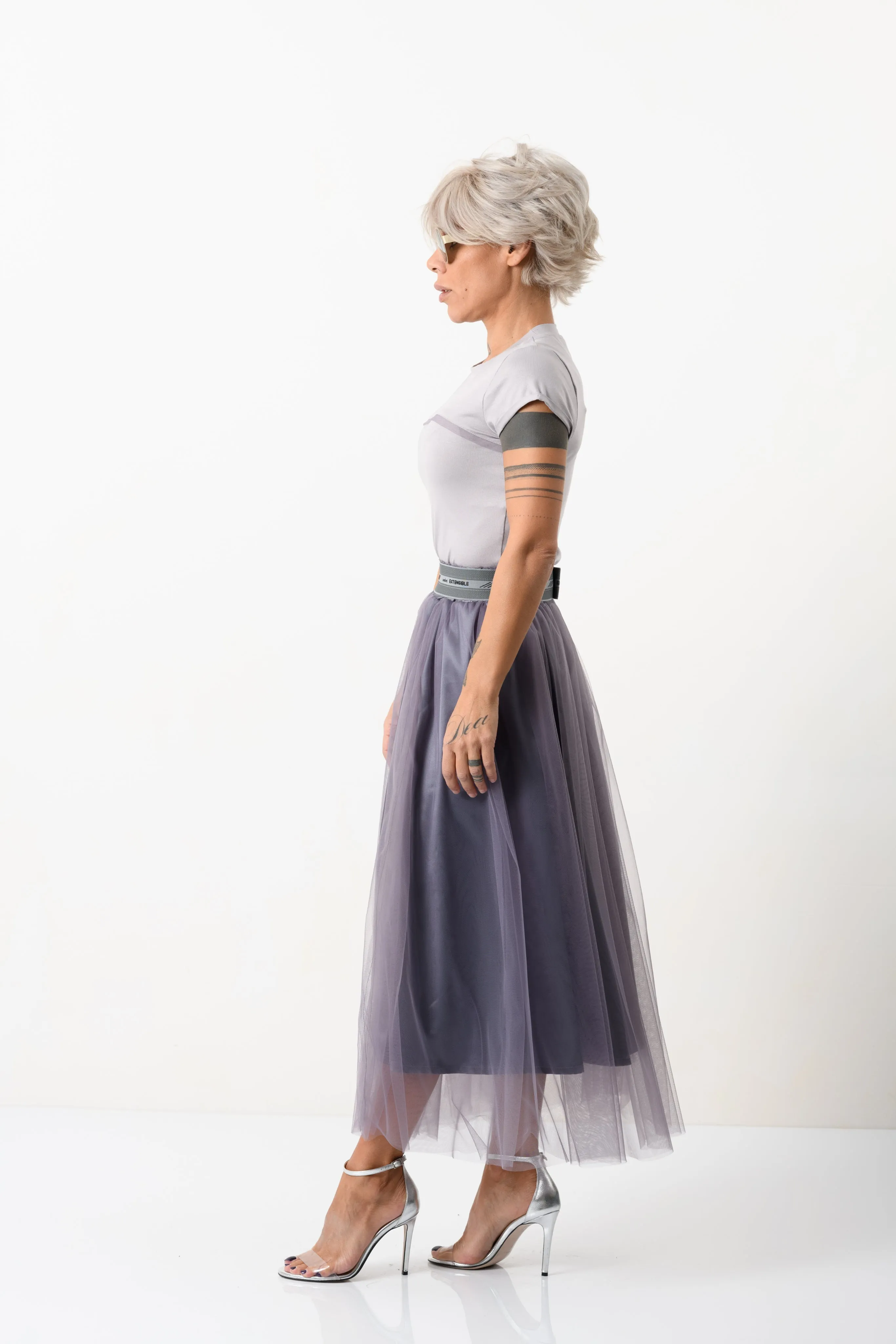 Tulle Skirt   Lilac Top Outfit Set