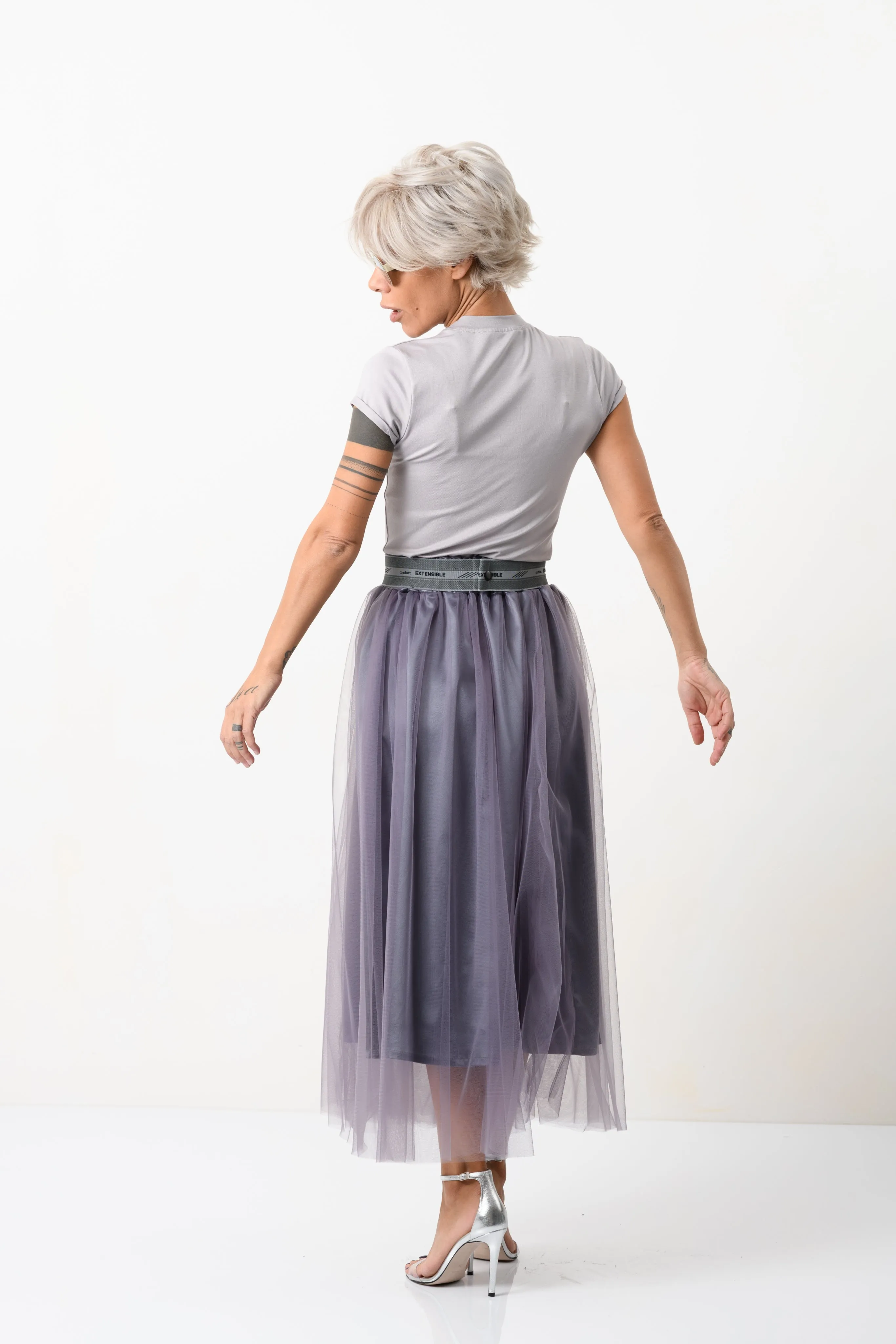 Tulle Skirt   Lilac Top Outfit Set