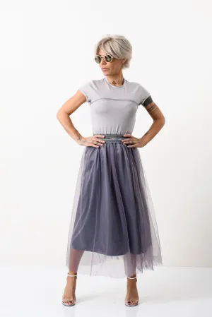 Tulle Skirt   Lilac Top Outfit Set
