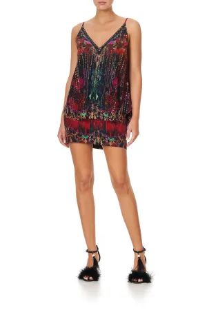 V NECK CAMI ROCKET WOMAN