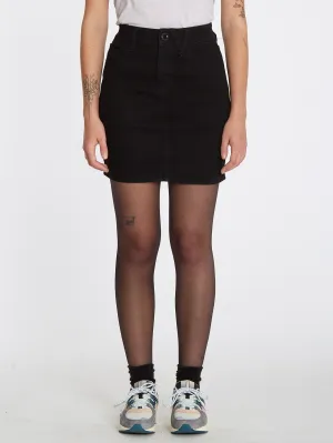 Weellow Denim Skirt - BLACK OUT