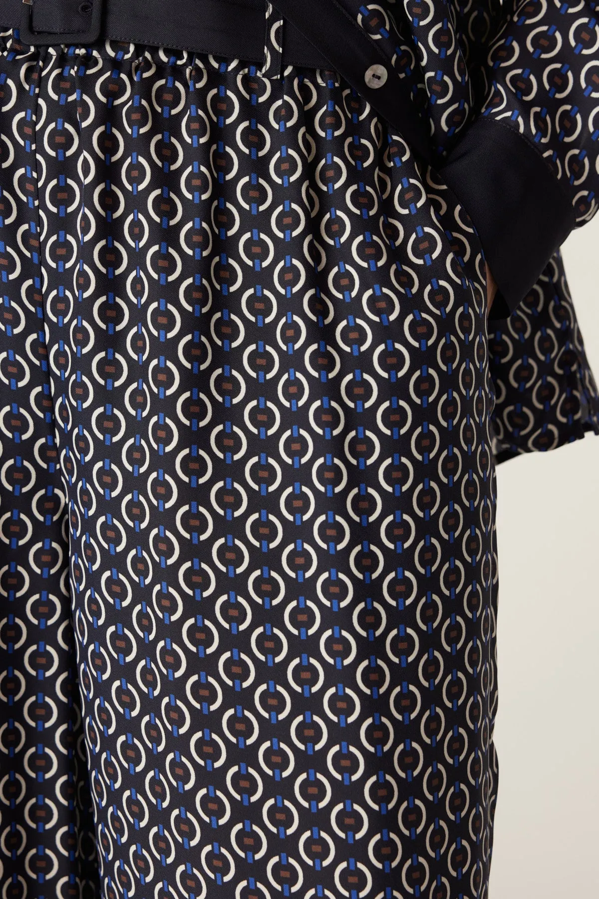 Willa Wide Leg Pant - Chain Print