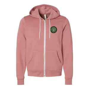 Wisconsin Native Fleece-Lined Zip Up Heather Mauve
